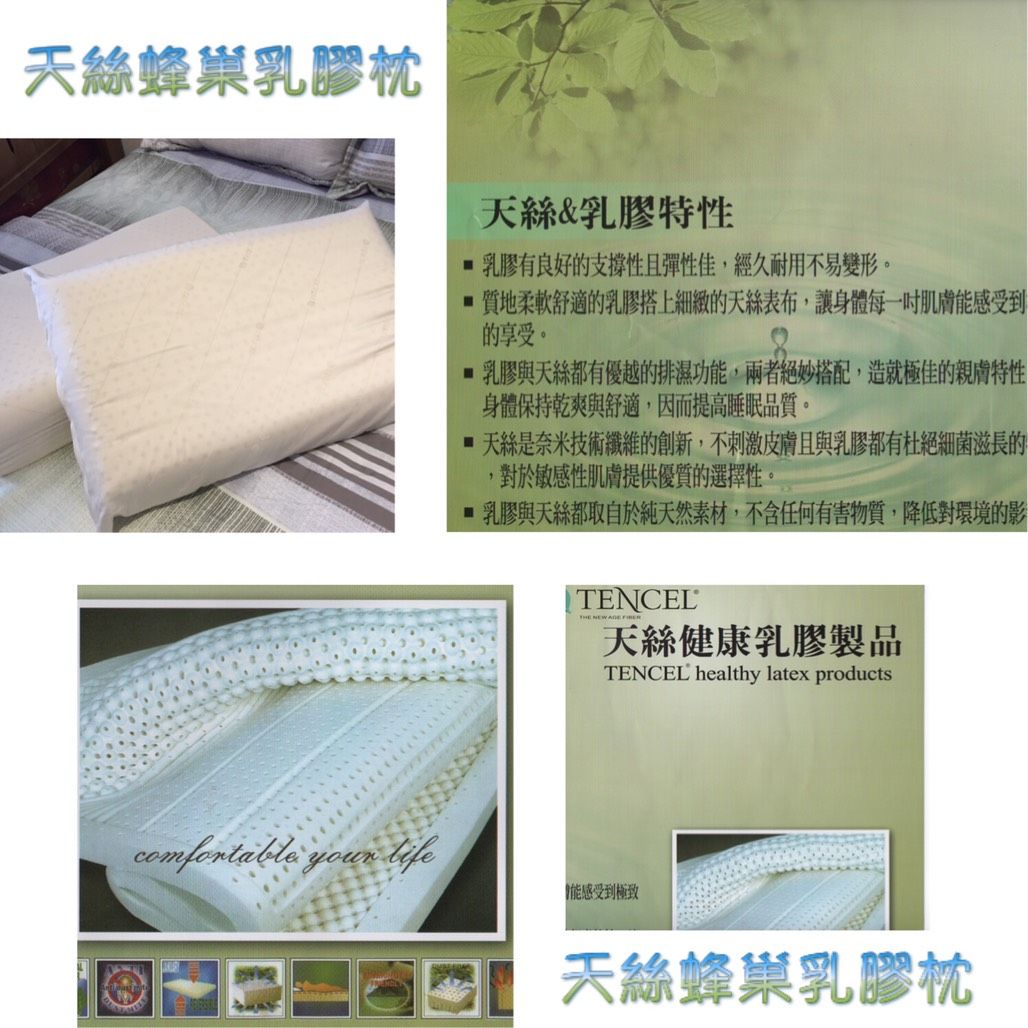 【RoyalWings】天絲蜂巢乳膠枕-平面型 / 工學型 / 曲線型