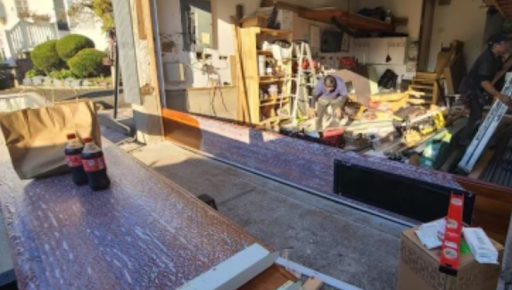 A table with two coca cola bottles on it