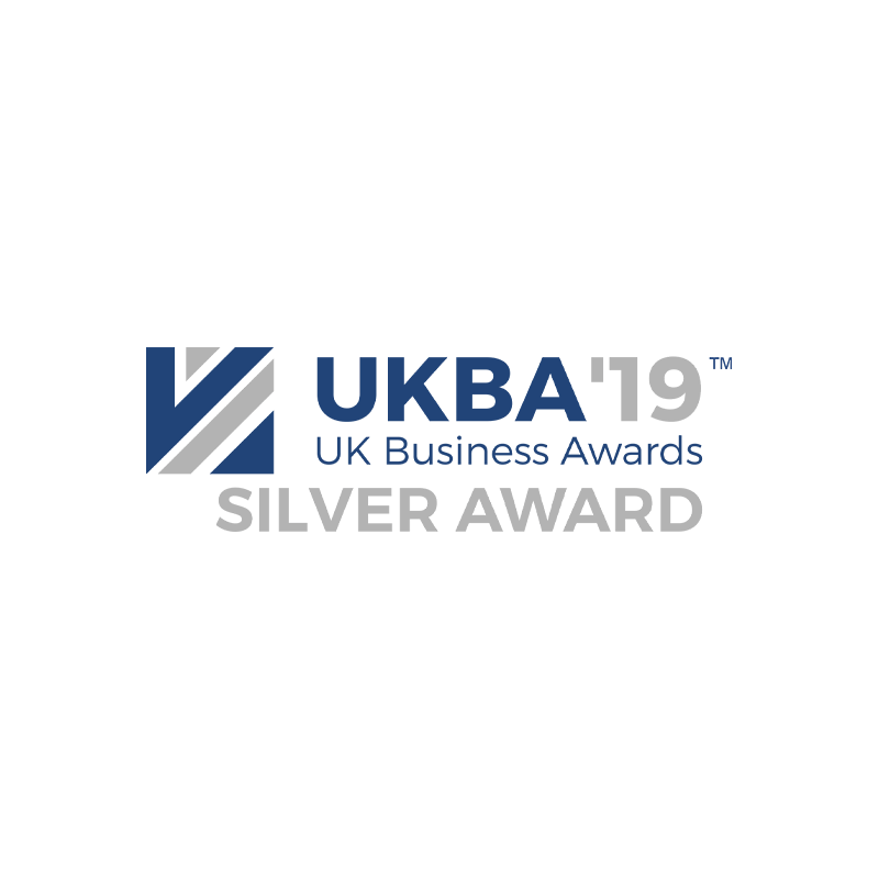 Ukba 19 uk business awards silver award logo