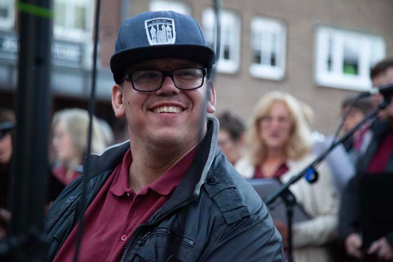 Eventfotografie, Musiker bei Straßenmusik