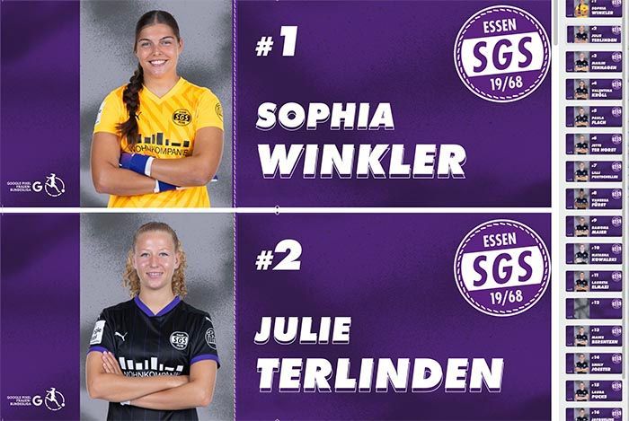 SGS Essen, 2 Sorten Spintschilder