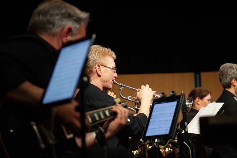 Eventfotografie, Trompeter in einem Orchester