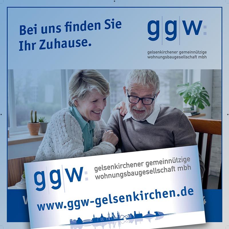 Banner und Plakatmotiv der ggw Gelsenkirchen