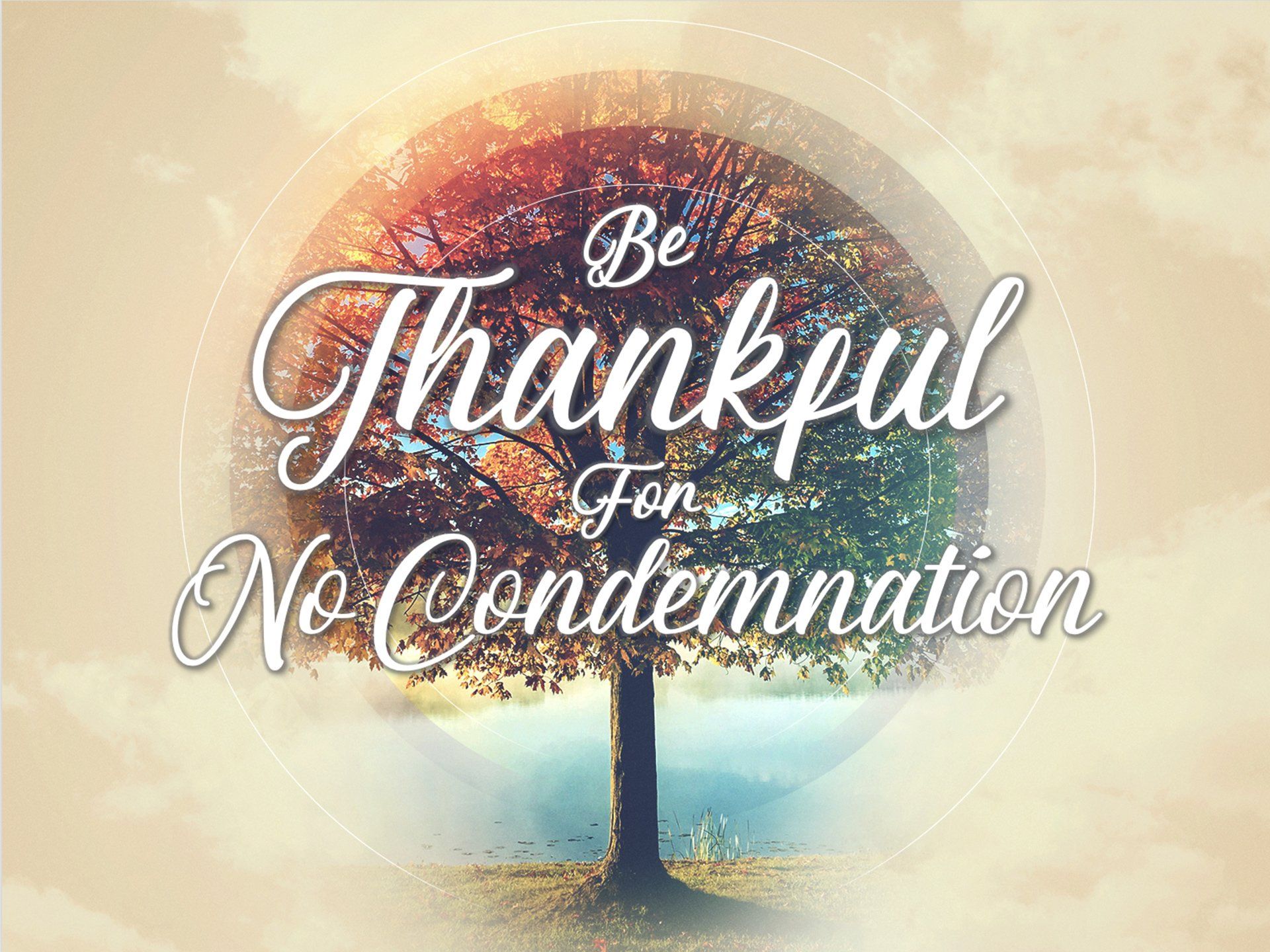 Be Thankful: For No Condemnation Sermon