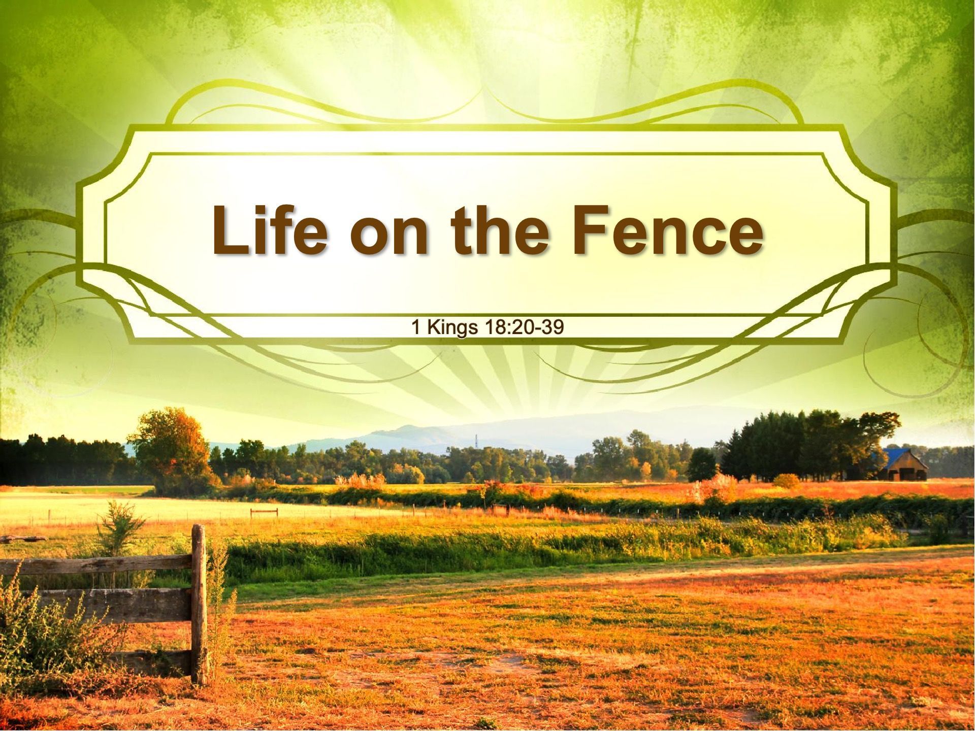 Life On The Fence