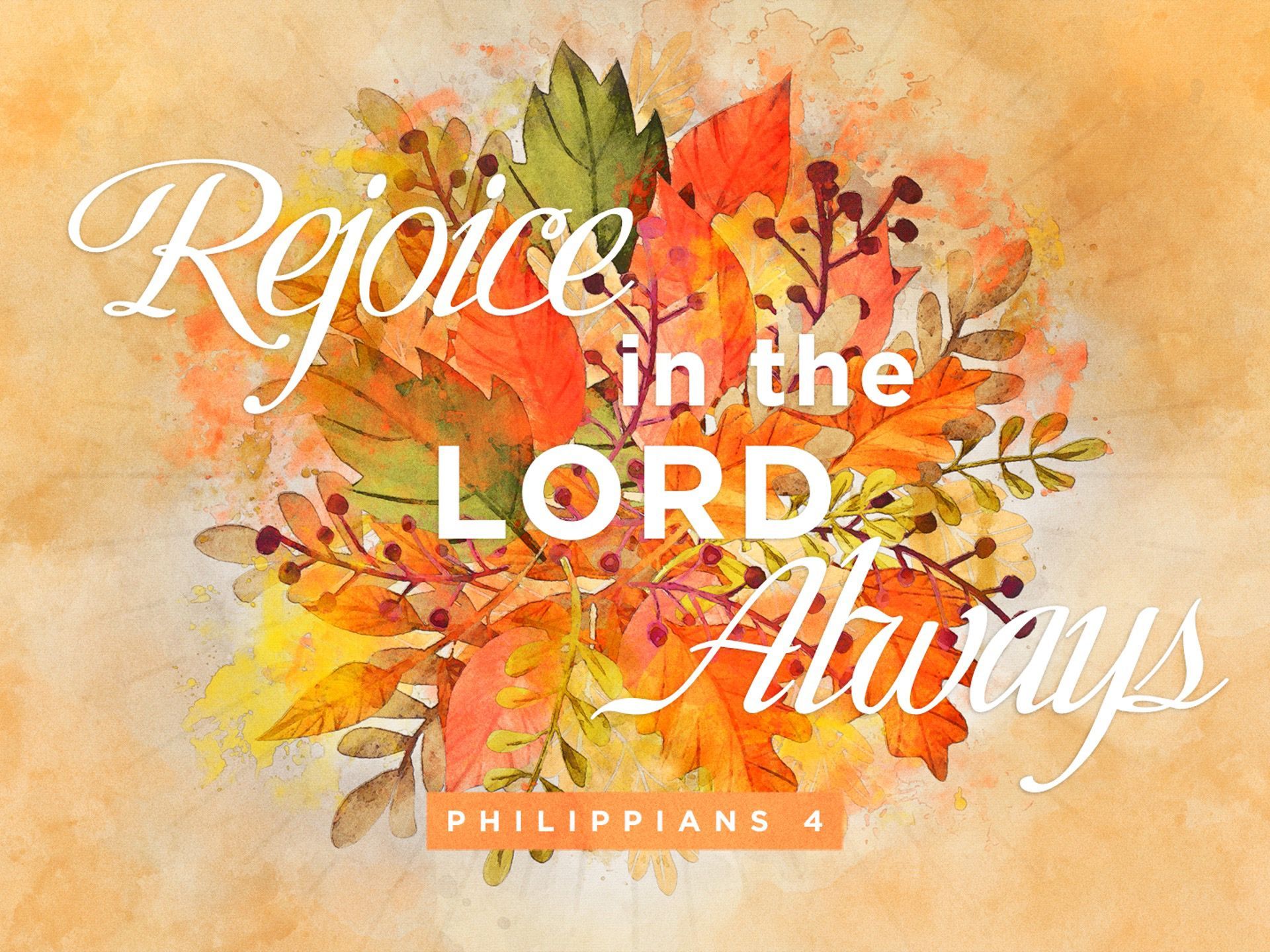 Rejoice in the Lord Always