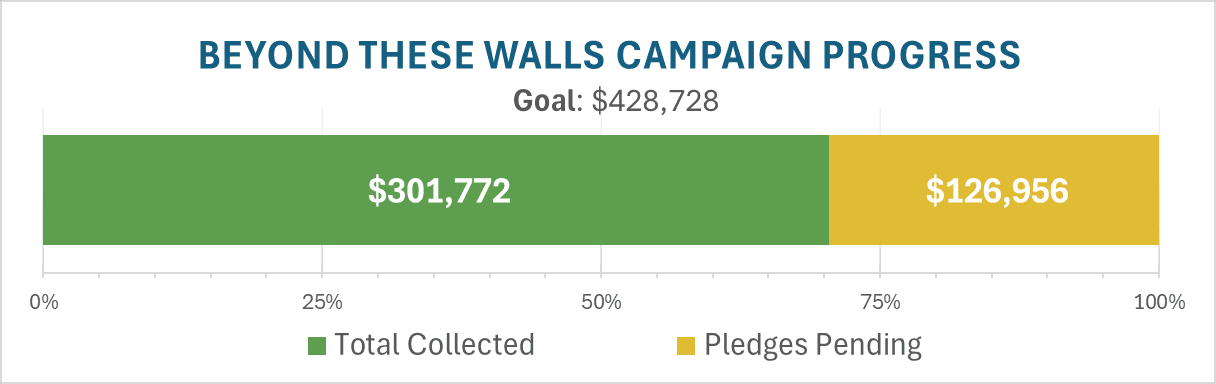 Beyond These Walls Campaign Progress
