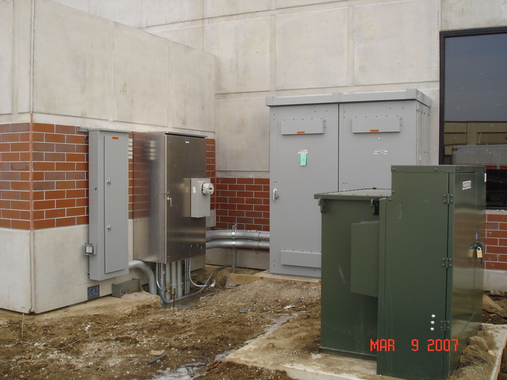 A photo of electrical equipment taken on march 9 2007