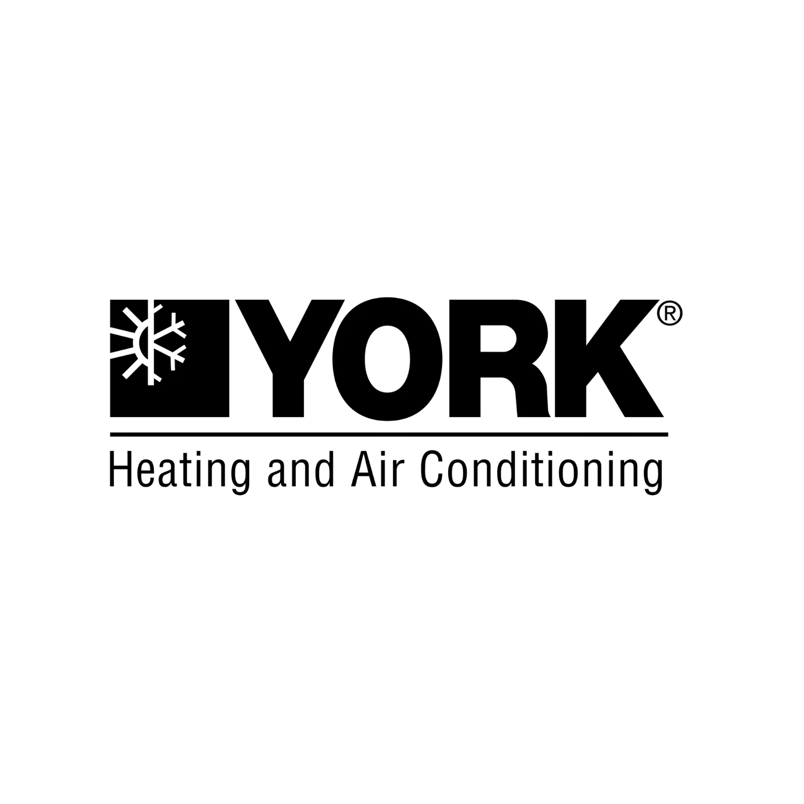York Heating and Air Conditioning logo in black and white.