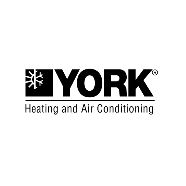 York Heating and Air Conditioning logo in black and white.