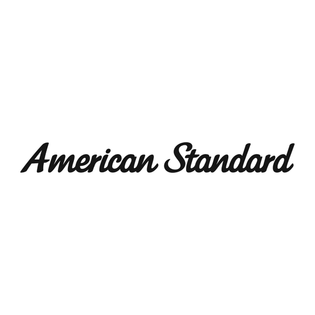 American Standard logo in black script on a white background