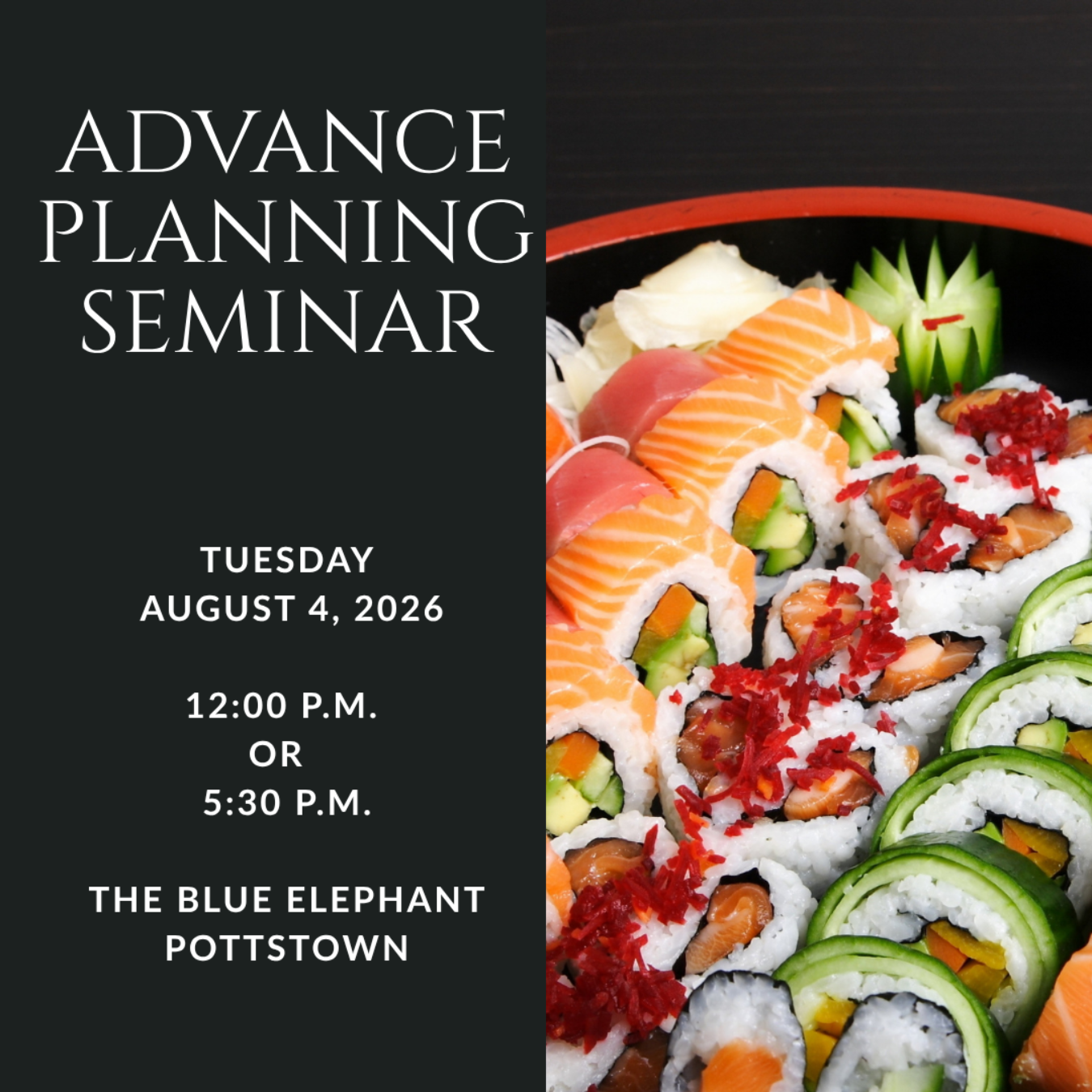 A plate of food with the words lunch & learn on it