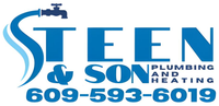 business logo for steen & son plumbing and heating in mays landing, new jersey
