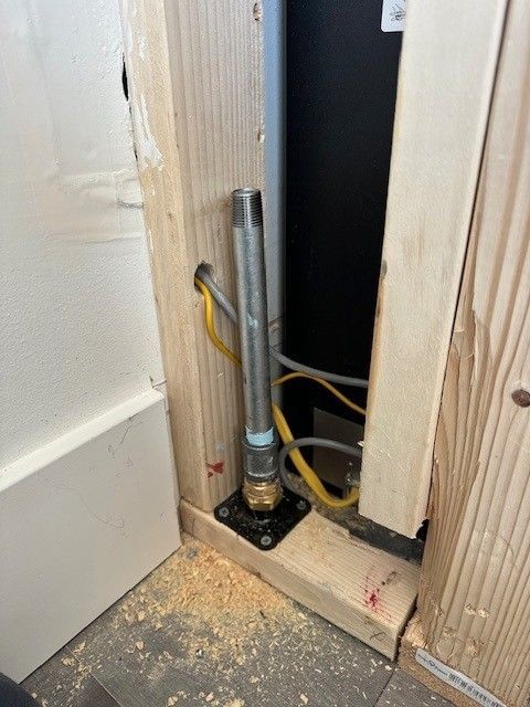 a new dante valve for a fireplace being installed by steen & son plumbing and heating in atlantic county, new jersey