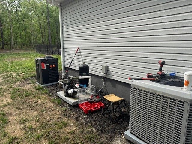 a new gas line for a pool heater installed by steen & son plumbing and heating