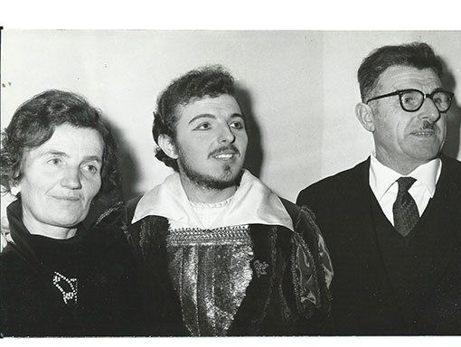 beniamino prior con i genitori