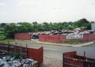 Auto salvage yard for Elizabeth Auto Glass and Auto Wrecking, Elizabeth, NJ.