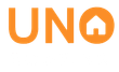 Orange UNO logo with a house icon inside the O