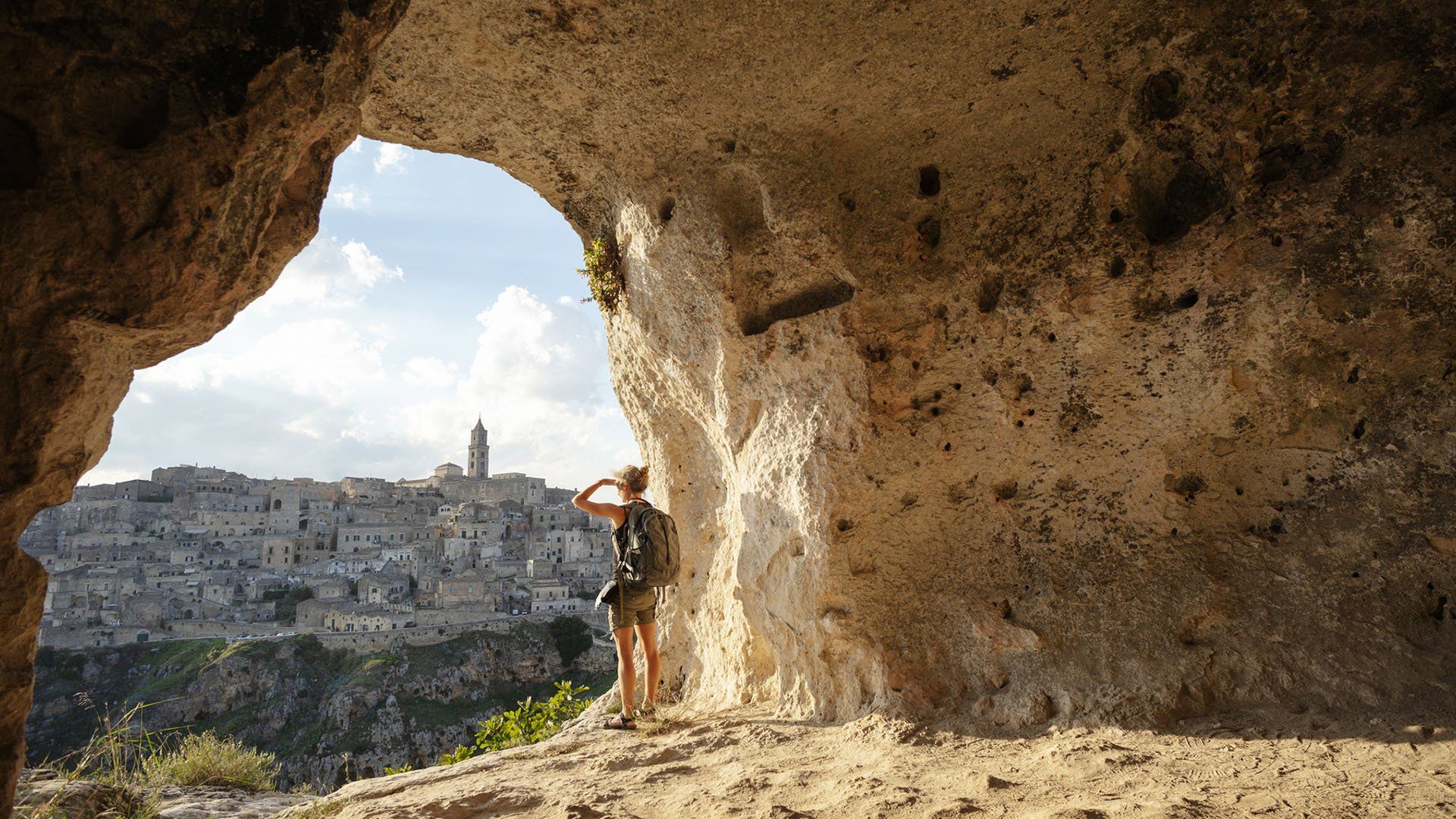 panorama sulla città di Matera