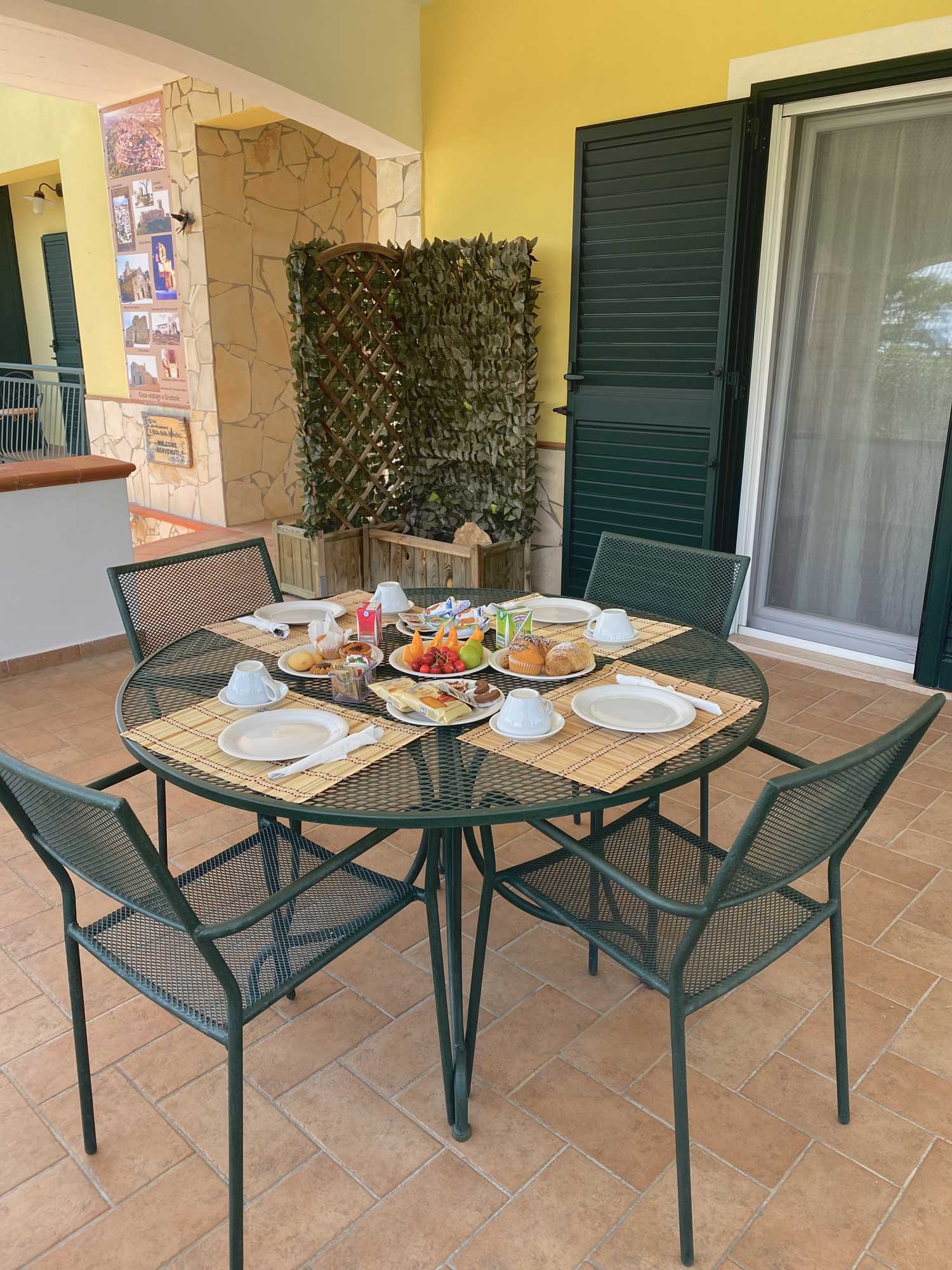 terrazzino camera quadrupla b&b