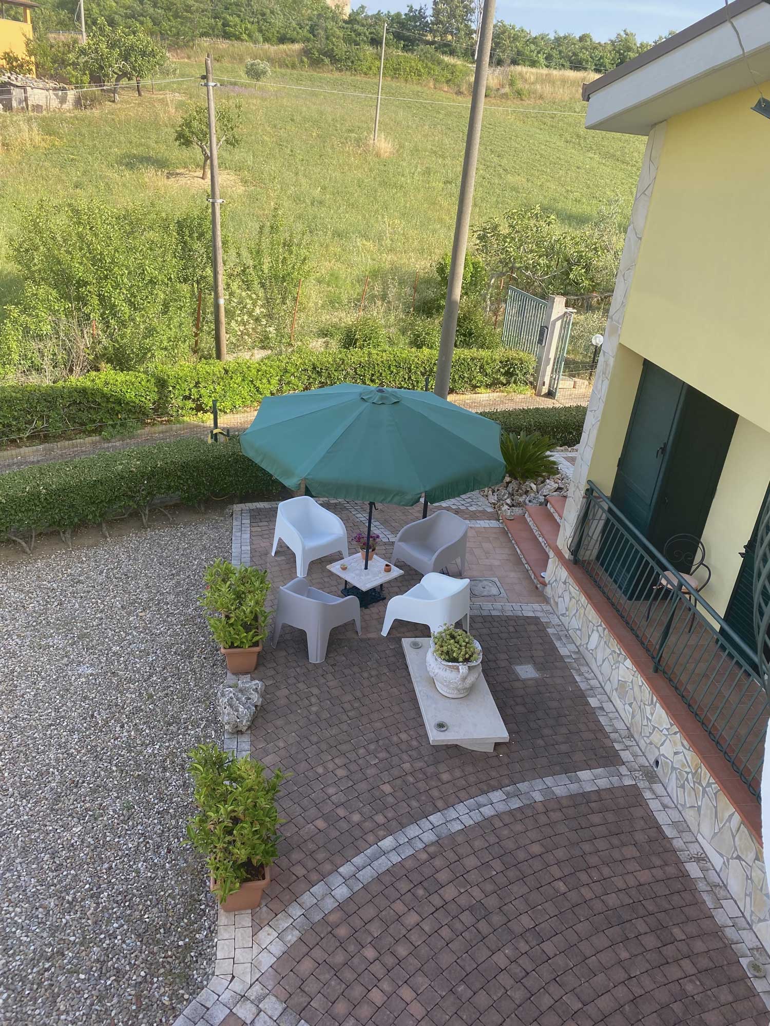 spazi esterni del B&B