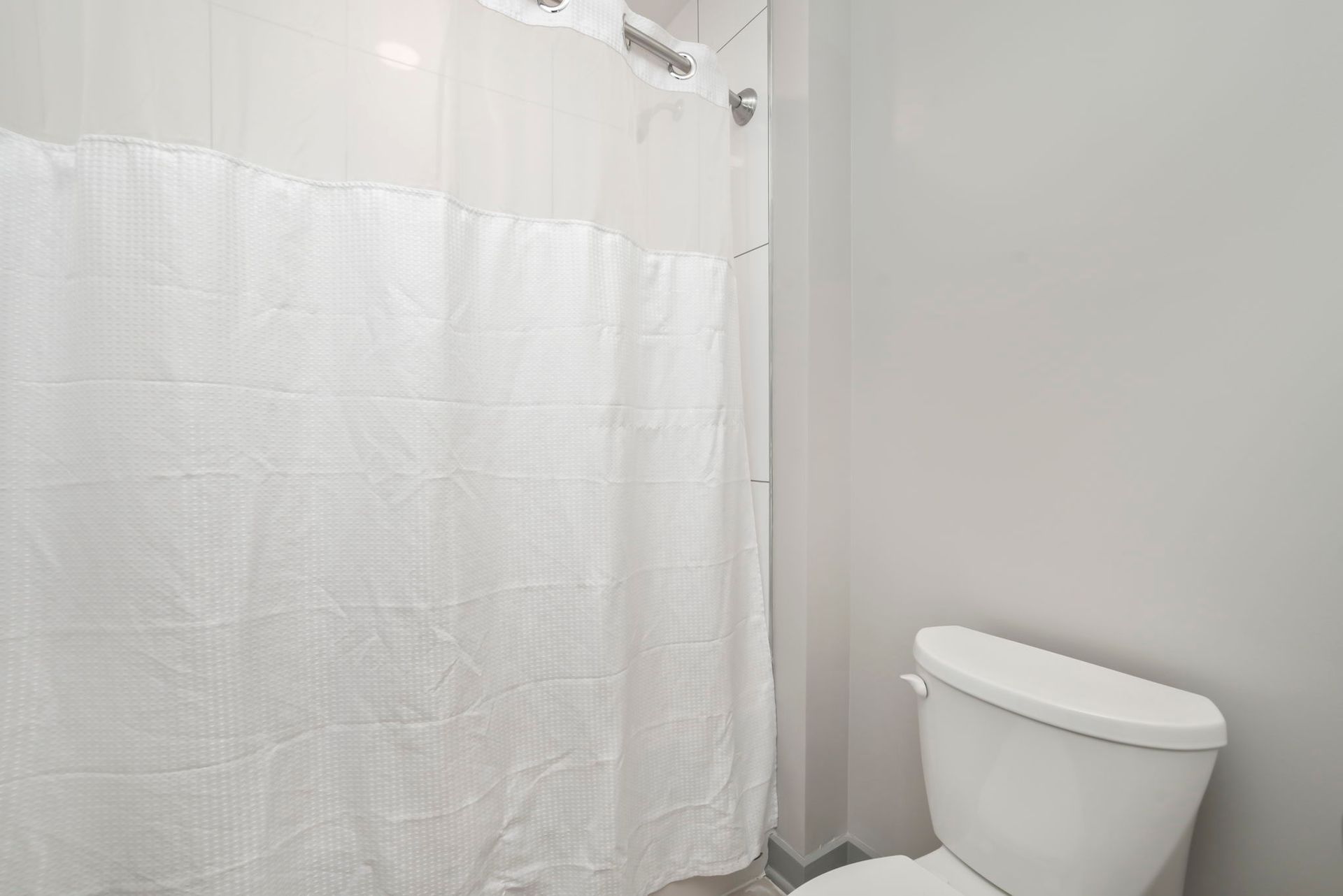 toilet and shower curtain