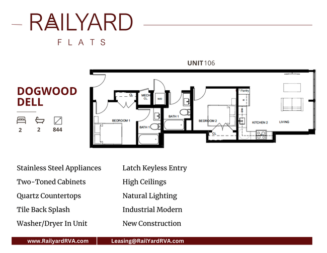 dogwood dell 2 bed 2 bath 844 square ft