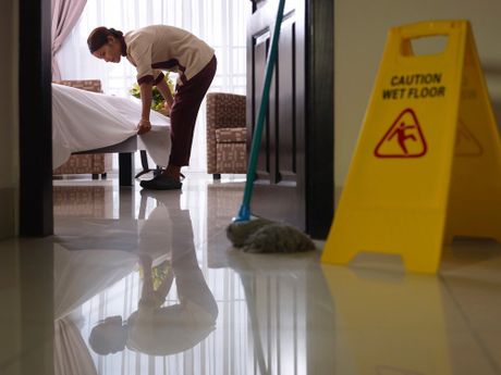 Cleaning Bedroom — Chico, CA — Sanitorial Janitorial Service