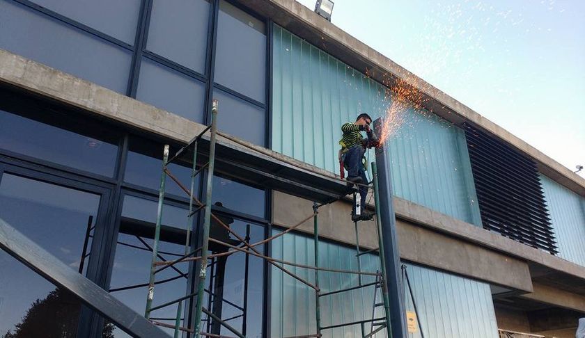 trabajador en obra