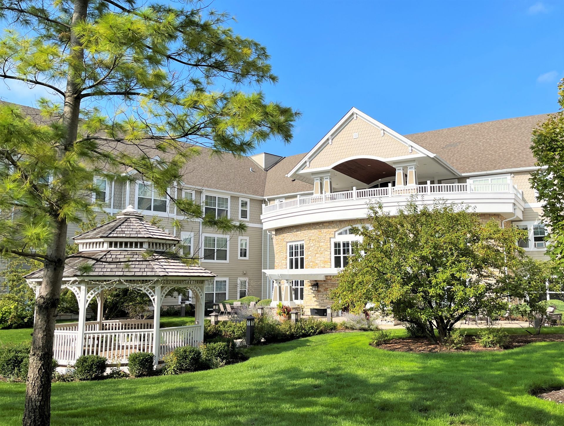 Independent Living Apartments — Two Old Men Talking  in Glenview, IL