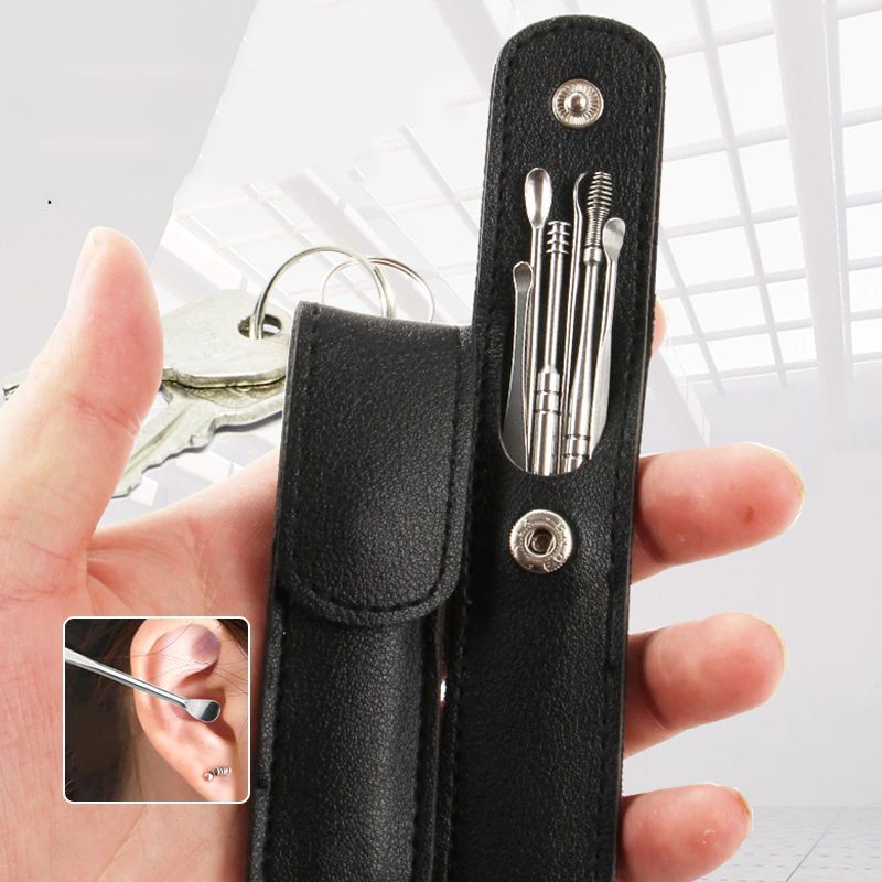 Kit Limpieza Y Cuidado De Oídos En Estuche X6