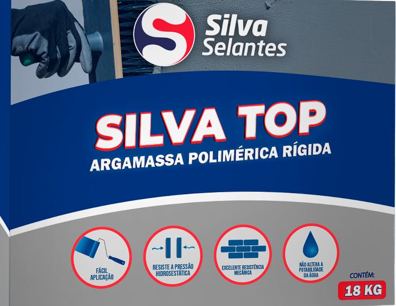 SILVA TOP - ARGAMASSA POLIMÉRICA RÍGIDA 18Kg