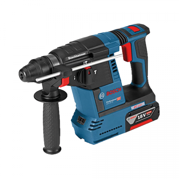 BOSCH MARTELETE PERFURADOR SDS-PLUS 18V 2,6J GBH18V-26 COM 2 Baterias 6,0Ah e Maleta 06119090E3000