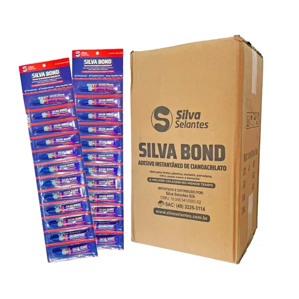 Caixa - Silva Bond - Adesivo Instantâneo 3g - 48 un. Cartelas