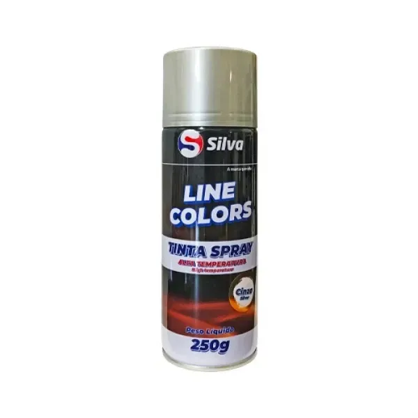 Tinta Spray Cinza Alta Temperatura