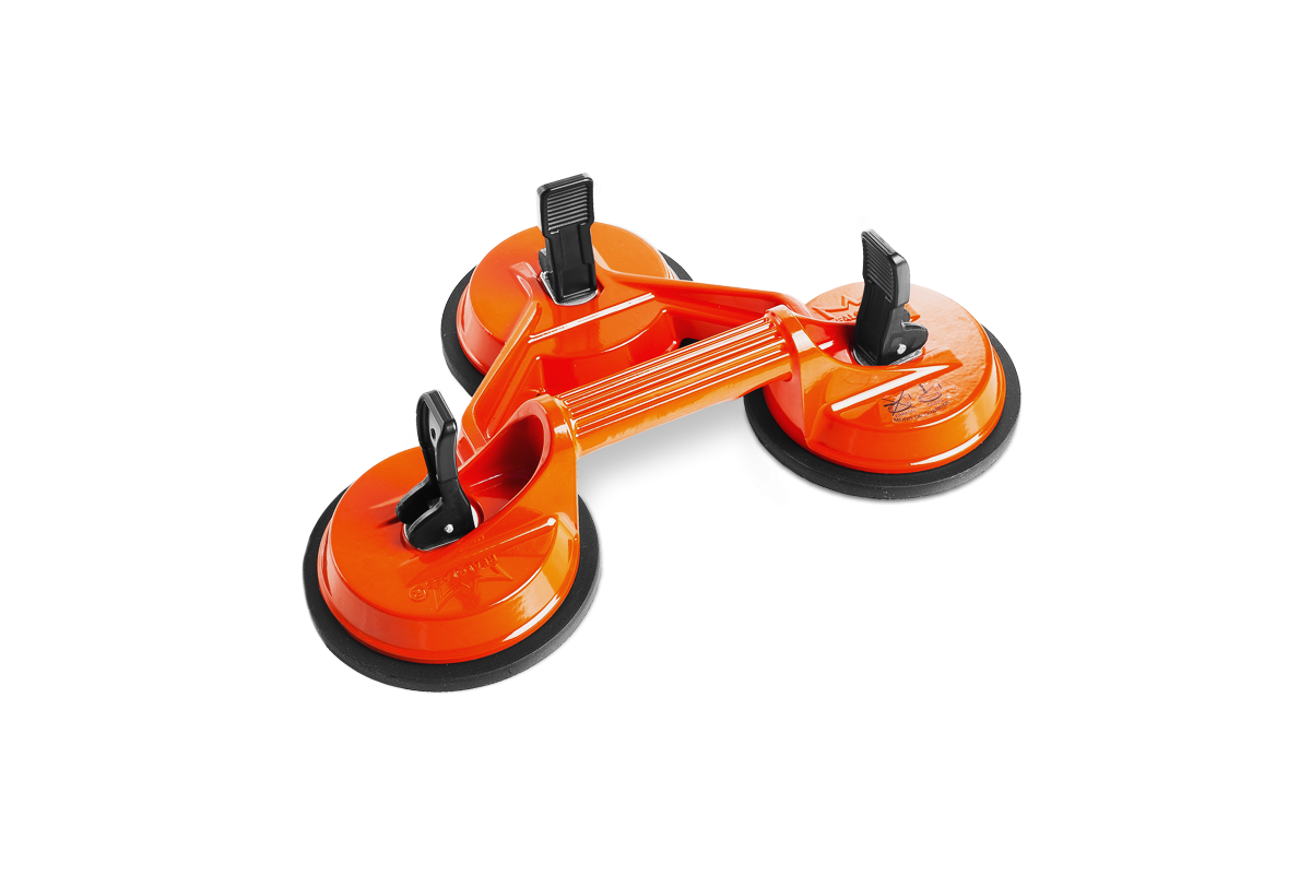 Ventosa Tripla Fixa Metal