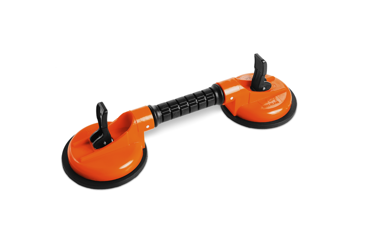 Ventosa dupla articulada plástica