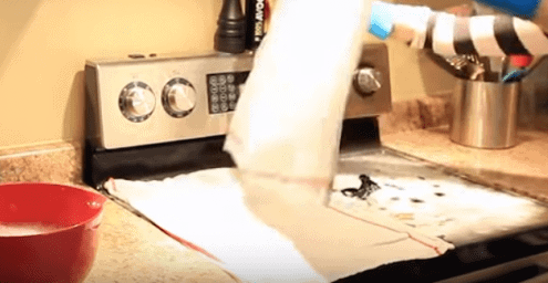 clean a glass stovetop