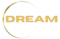 A logo for a company called dream entertainment