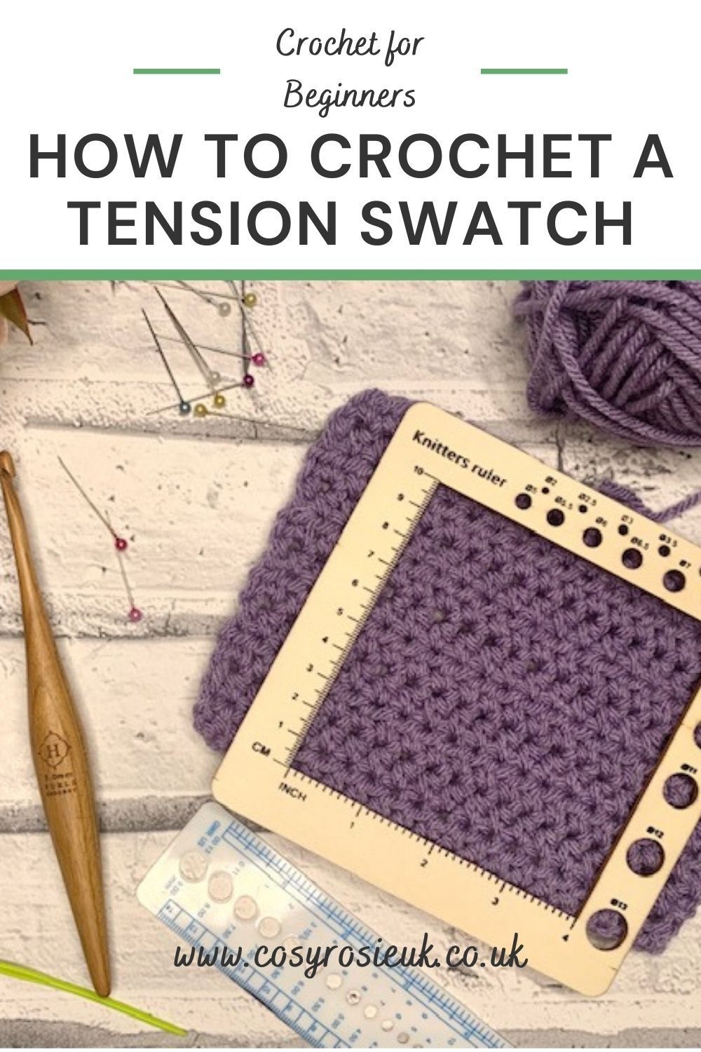 How to measure a tension swatch