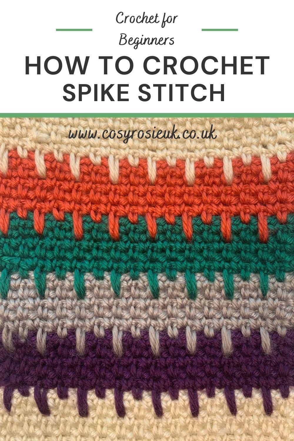 How to crochet spike stitch