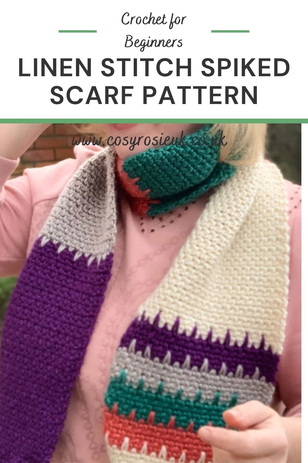 linen stitch scarf pattern