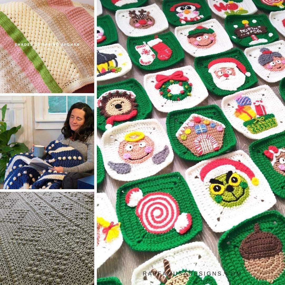 10 bestselling crochet blanket patterns and cushions