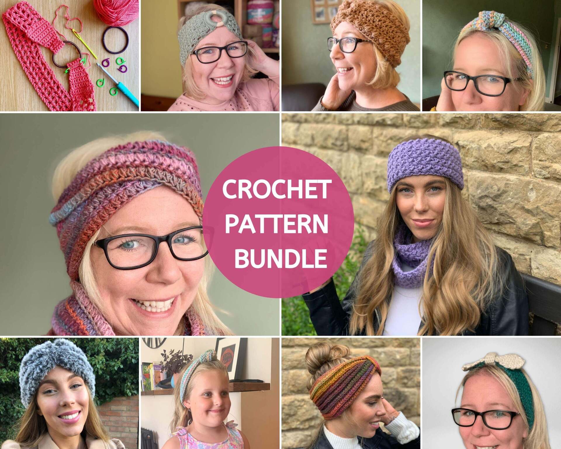 Crochet headband Pattern Bundle