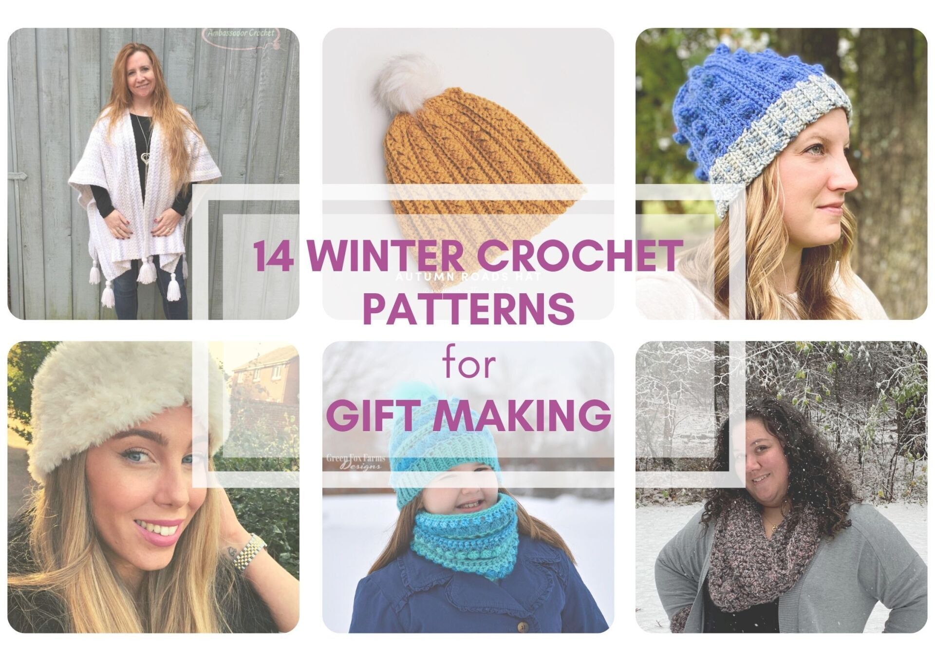 14 Winter Crochet Patterns for gift making