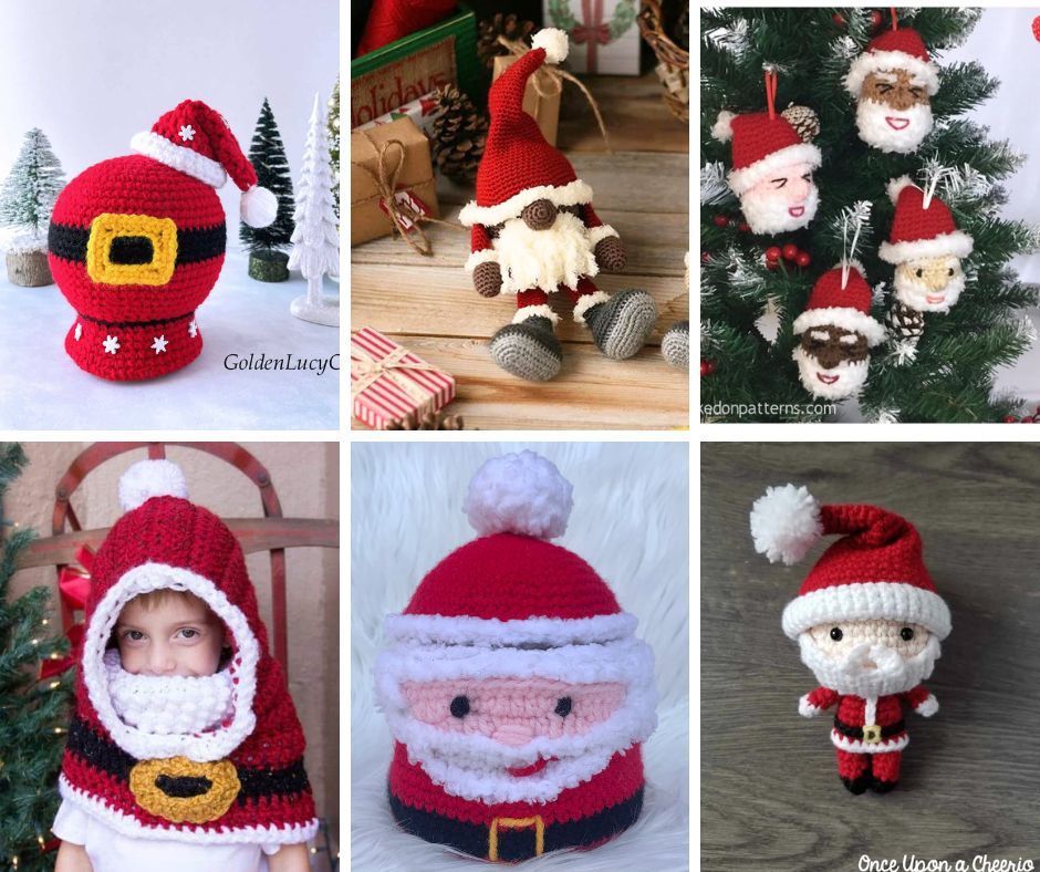 15 Santa Crochet Patterns to make for Christmas