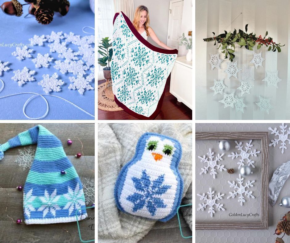 15 Free Crochet Snowflake Patterns
