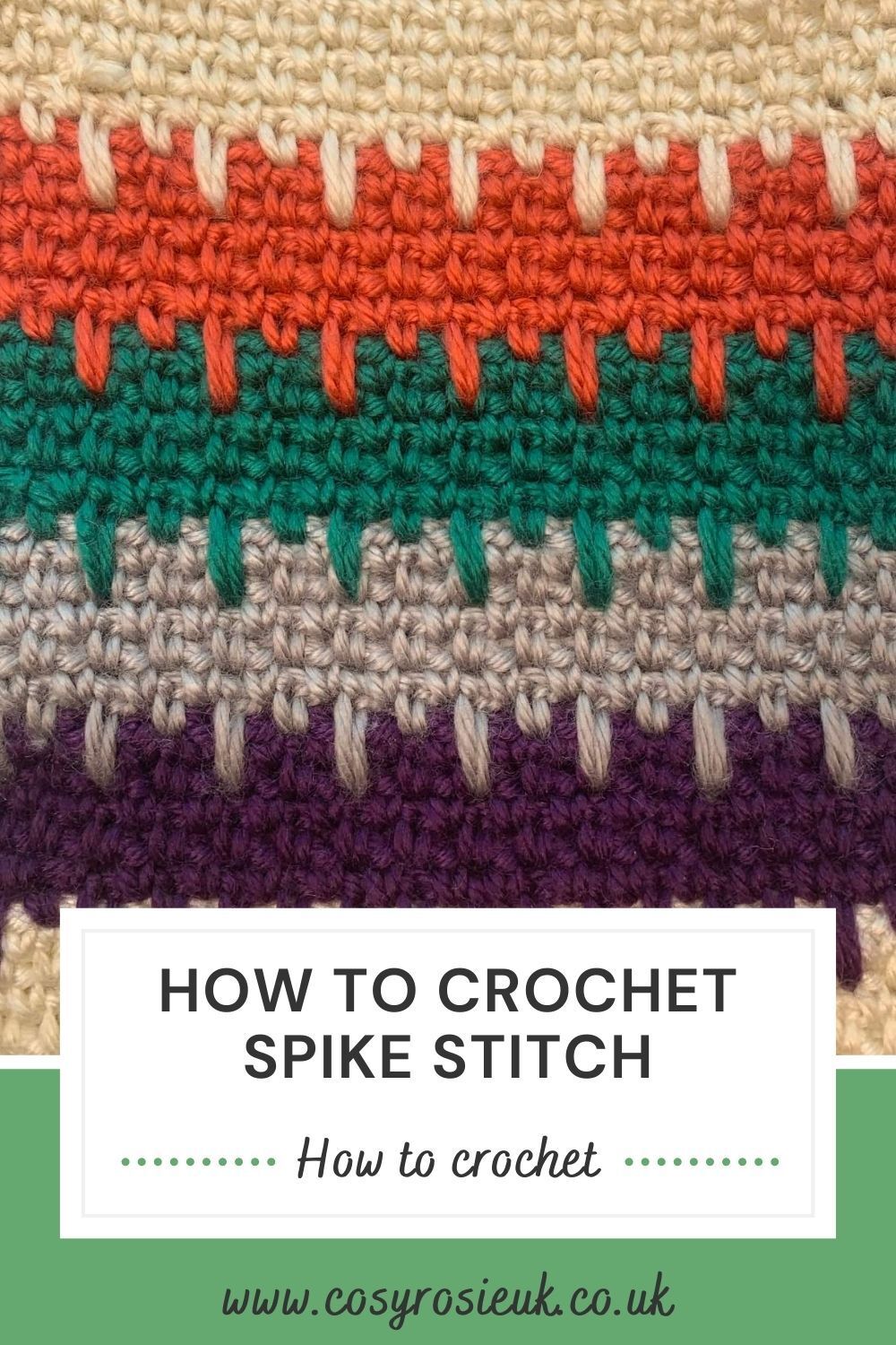 how to crochet spike stitch