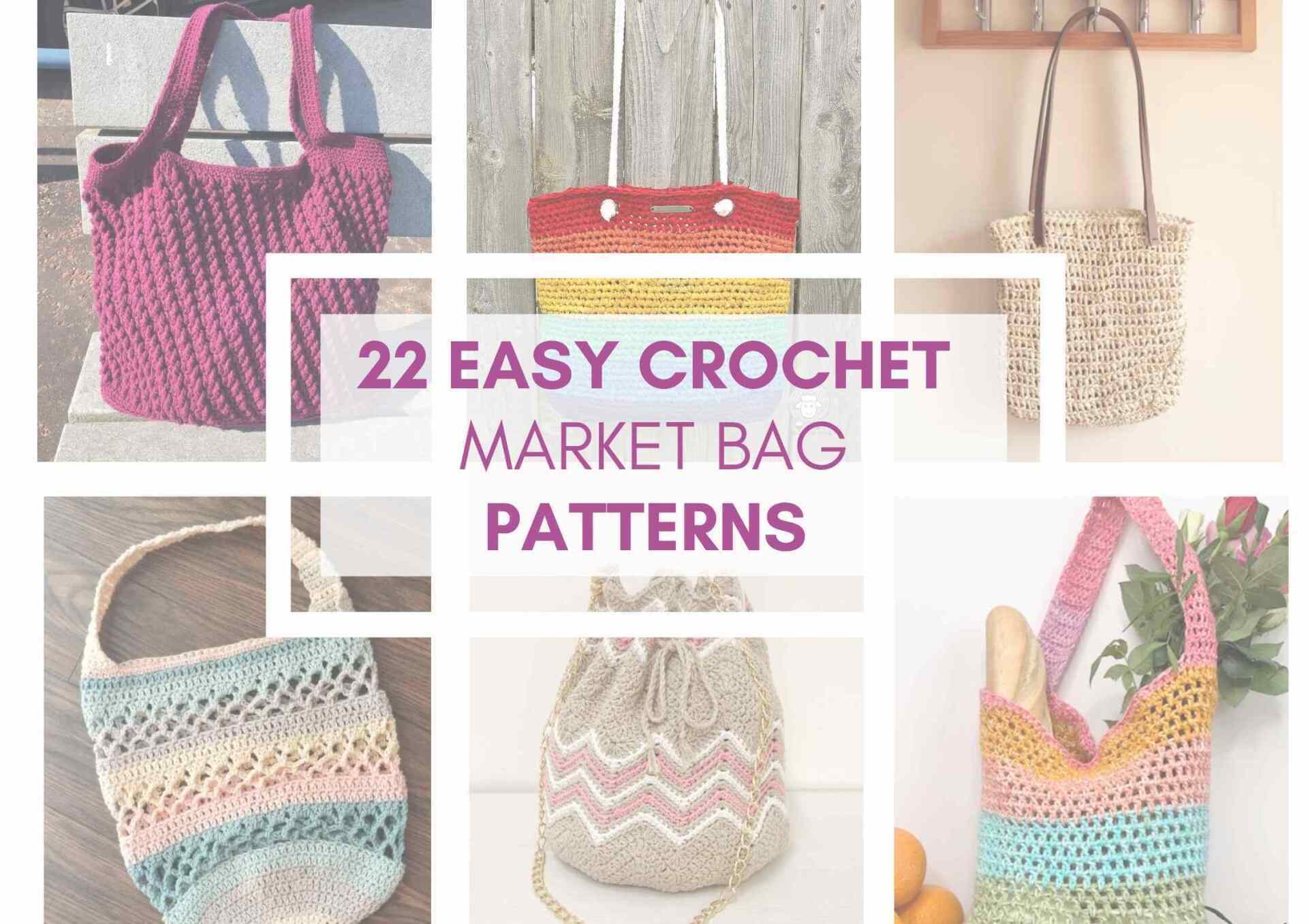 22 Crochet Market Bag Patterns