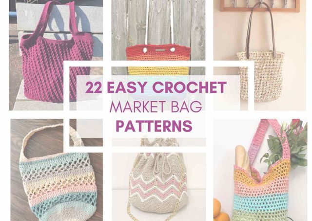 Crochet Reusable Bags and Totes - 10 Free Patterns